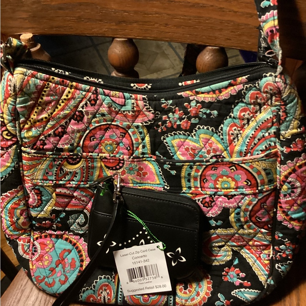 Vintage Vera Bradley In “Parisian Paisley “ Crossbody Shoulder Bag. - Picture 8 of 11